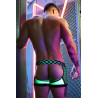 Breedwell Boxer Jock Dickmatized Noir-Vert neon